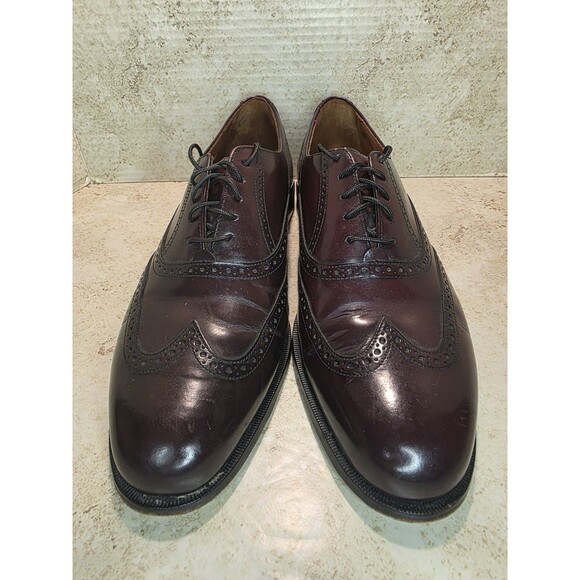 Cole Haan City Collection Shoes Men Sz 11.5 Cordovan Wingtip Oxford Leather Sole main image 5